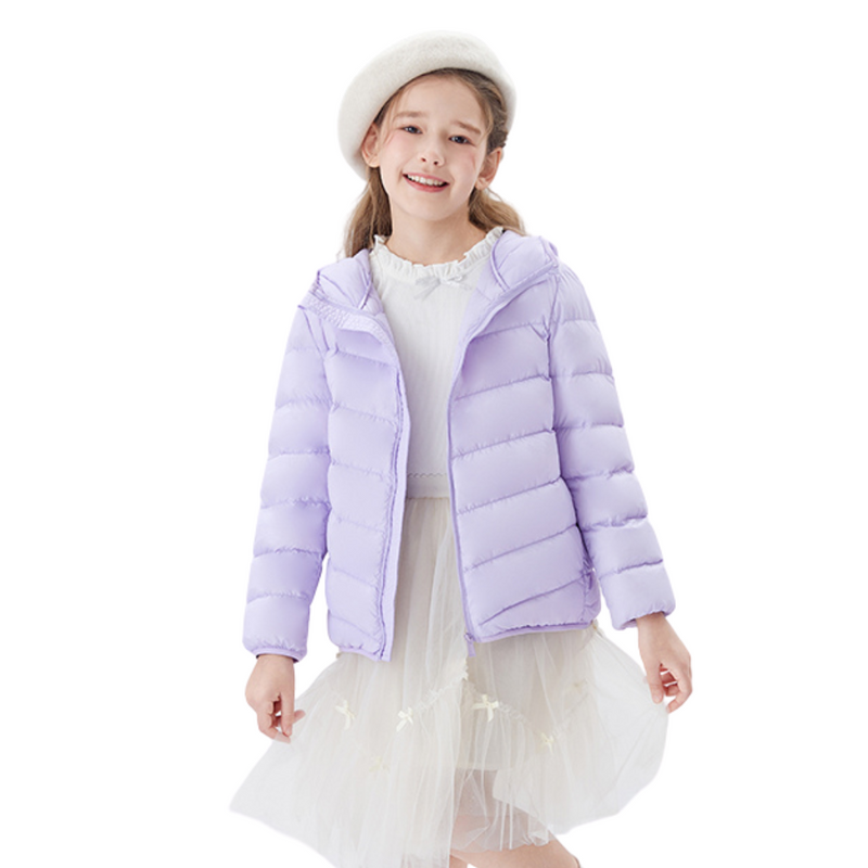 Jaqueta Puffer Infantil com Capuz - Tamanho 4 a 14