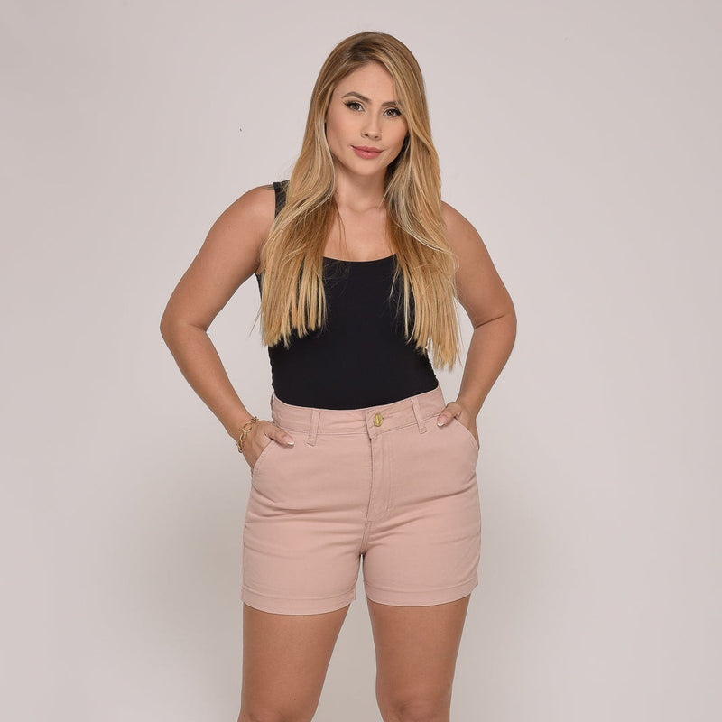 Shorts Feminino Lili Nude Modelagem