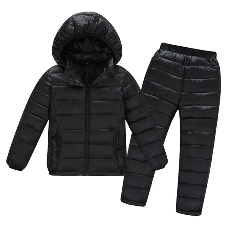 Conjunto Jaqueta Puffer com Calça Infantil - Tamanho 3 a 10