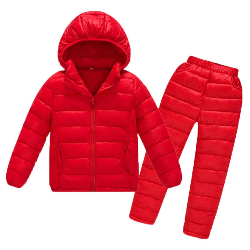 Conjunto Jaqueta Puffer com Calça Infantil - Tamanho 3 a 10