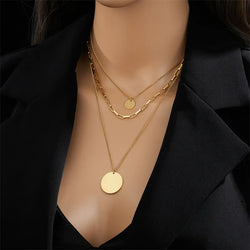 Colar Dourado Feminina  Edy Louren 3 em 1 - Store Sgt