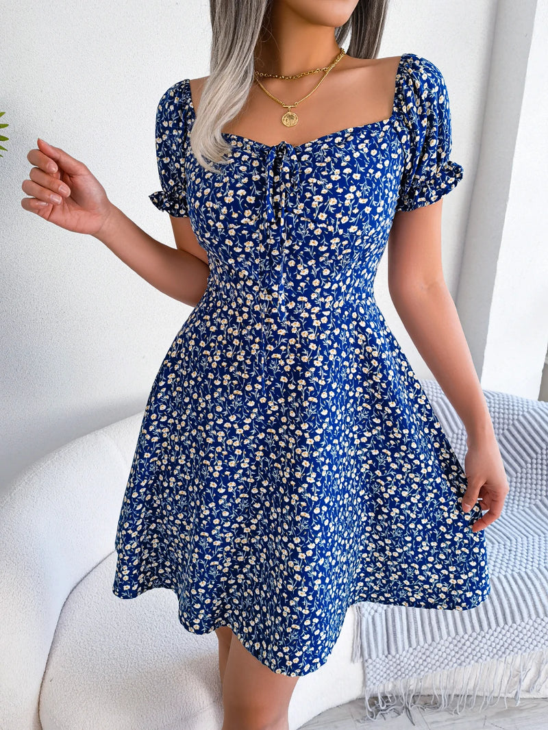 Vestido Casual Floral Line Dress - Store Sgt