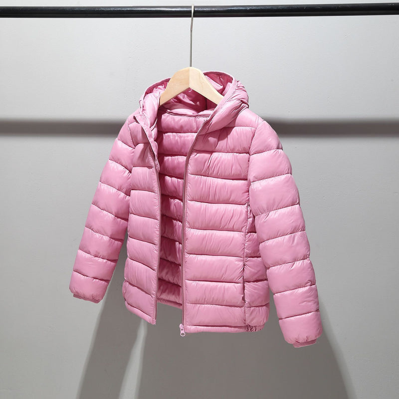 Jaqueta Puffer Infantil Rosa Bêbe- Store Sgt