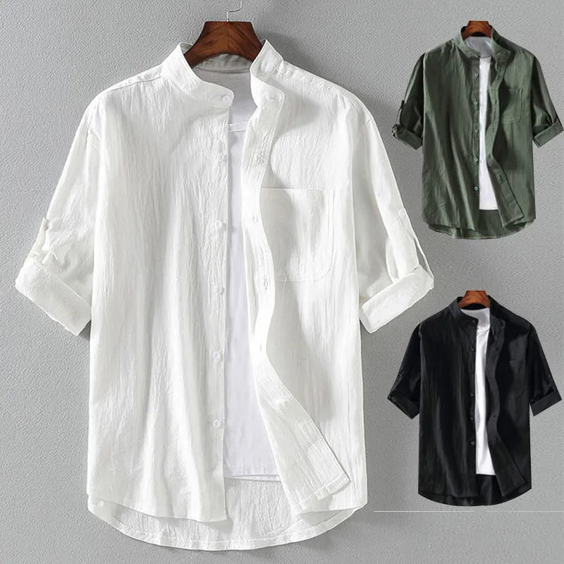 Camisa Masculina com Bolso Stand