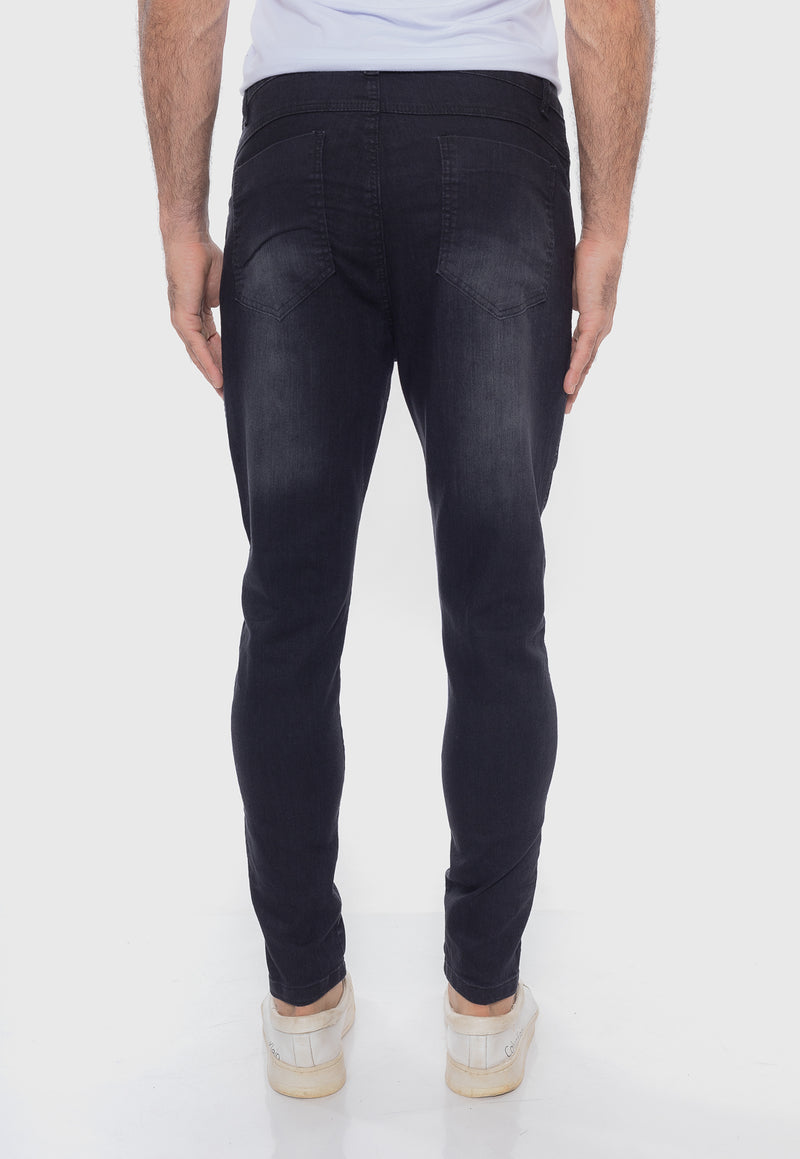 Calça Jeans Skinny  Black Escura Lycra