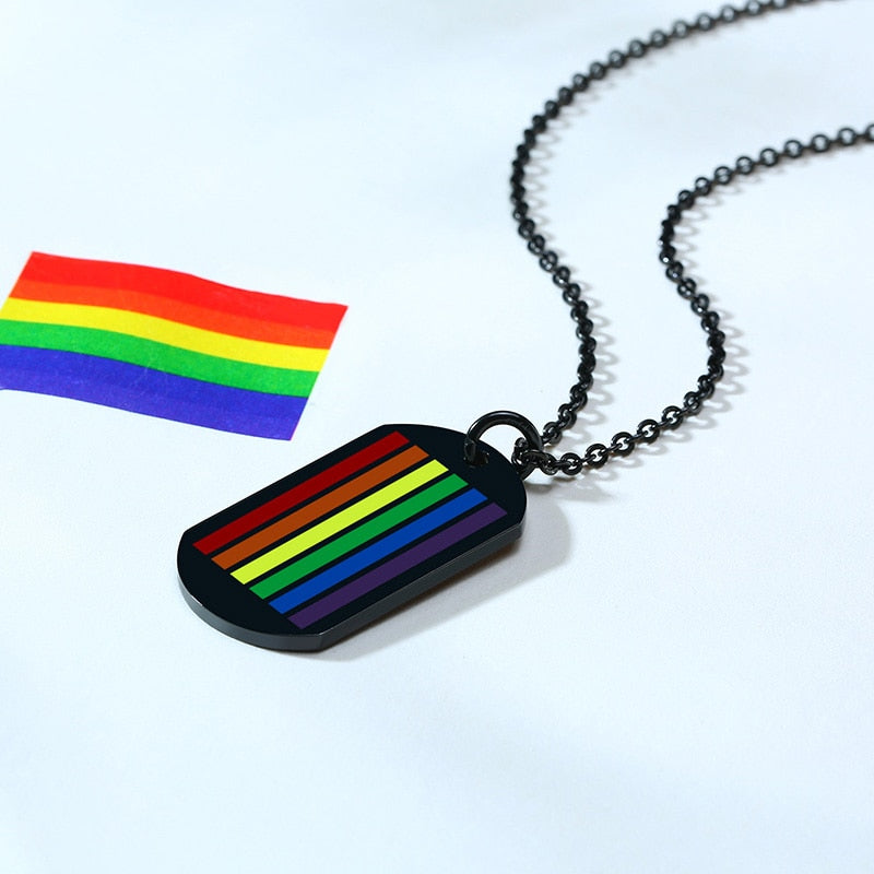 Colar Aço Inox - Arco-Íris LGBT - Store SGT