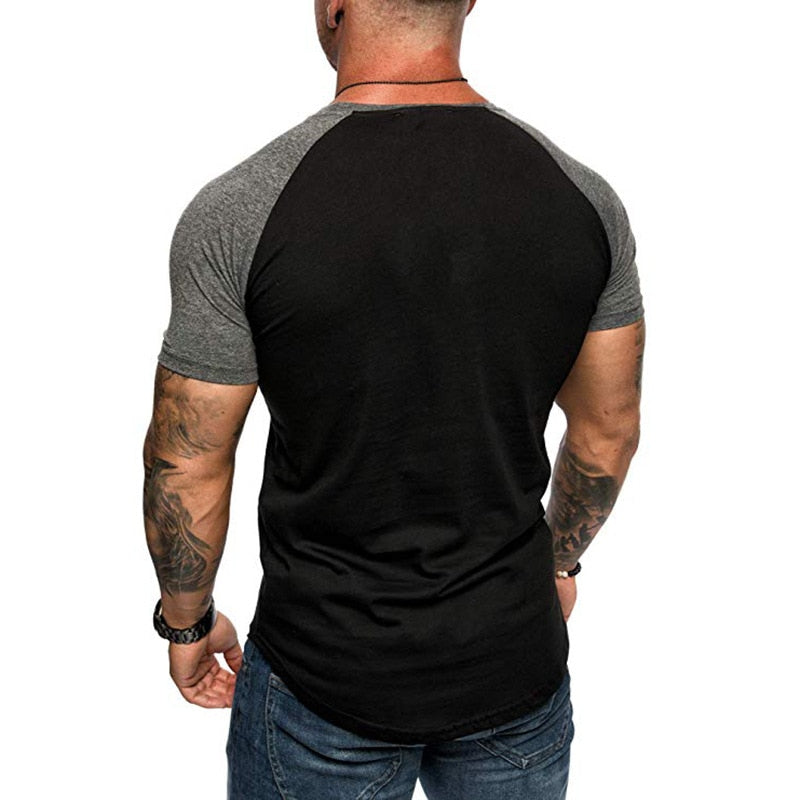 Camiseta masculina básica raglan manga curta - Store SGT