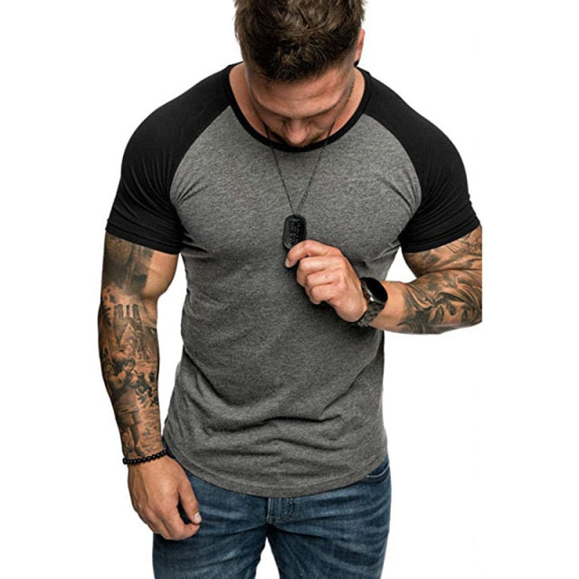 Camiseta masculina básica raglan manga curta - Store SGT