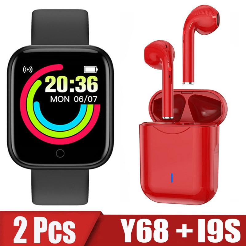 Relógio SmartWatch Y68+ Fone I9s - Store SGT